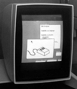 A interface da Xerox - "Smalltalk" - Fonte: http://digibarn.com